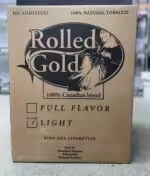Rolled Gold Lights Cigarettes Case (50 cartons) - Image 2